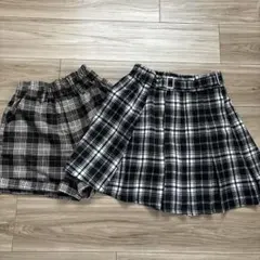 【150】女児　ズボン・キュロット　2枚セット