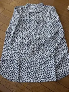 Beach Cafe 丸襟長袖シャツ ブラウス