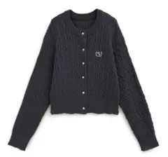 GRL 刺繍ケーブルニットボタンカーディガン [k9367f]