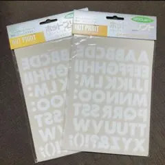【匿名配送】ホットプリント　アイロンプリント　アルファベット ローマ字 英語