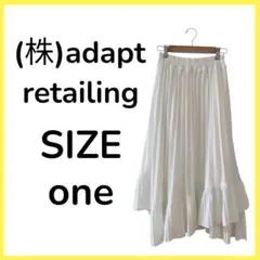 (株)adapt retailing カブホワイト プリーツスカート Oneのサムネイル