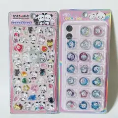 正規品　ジュエルプチドロップシール ストーンつき　もちもちぱんだ おはじきシール