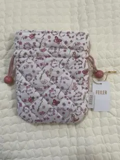 FEILER フェイラー ハイジ ガーデン 巾着 ピンク