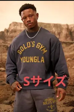 YoungLA × Gold's Gym コラボ スウェット　ネイビーのサムネイル