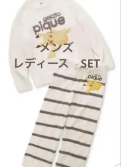 2着セット【ポケモンスリープ】ベビモコジャガードプルオーバー&ロングパンツセット