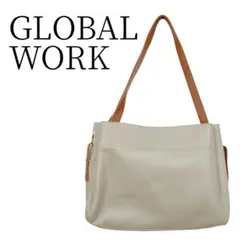 GLOBAL WORK グローバルワーク ベージュ トートバッグ