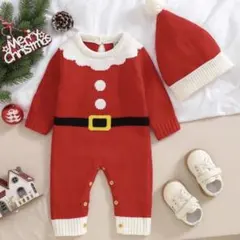 サンタ ロンパース ニット