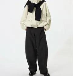 ジャージーバレルレッグパンツXS