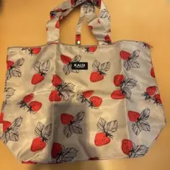 KALDI イチゴ柄エコバッグ