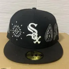 (限定・レアモデル)Newera White Sox ペイズリー刺繍 58.7