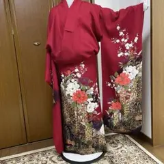振袖 長襦袢 2点セット 紅型 身丈163裄68 - メルカリ