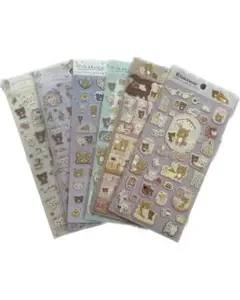 リラックマ　チャイロイコグマシールセット