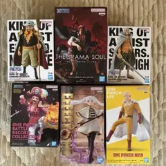 ワンピース、フリーレン、ワンパンマンフィギュア6個セット