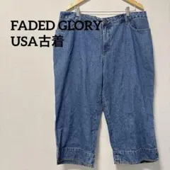 ★大きいサイズ　美品 ショートパンツ　4L〜5L相当 デニム 一点物