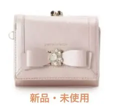 パールカラージュエルリボン折財布 サマンサベガ ピンク