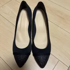 【Aimer】ブラック スエード パンプス