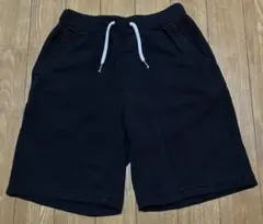 GU スウェットハーフパンツ130cm ブラック 半ズボン