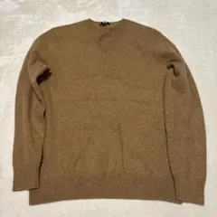 UNIQLO ブラウン Vネックセーター Lサイズ
