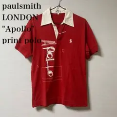 Paul Smith LONDON アポロ ポロシャツ 赤 プリント 刺繍のサムネイル