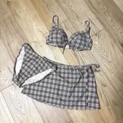 Burberry Blue Label チェック柄セパレート水着 - メルカリ