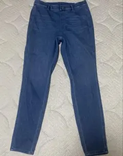 ユニクロウルトラストレッチレギンスパンツ　レディース　ブルー　XL