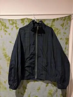 チェック柄ナイロンジャケット