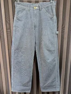 美品 Lee ヒッコリーストライプ ワイドペインターパンツ ワークパンツ