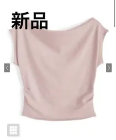 【新品】ドレープネックフレンチスリーブカットソー[dk1448]