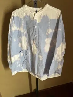 natural laundry collarless blouse ムラ染めのサムネイル
