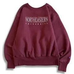 美品 Champion リバースウィーブ L ボルドー 3段刺繍 カレッジ