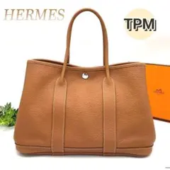 HERMES エルメス ガーデンパーティTPM ゴールド ネゴンダ ハンドバッグのサムネイル