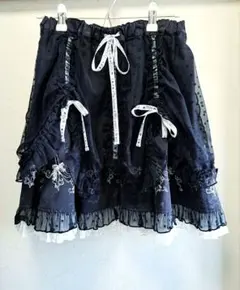 希少 美品 h.NAOTO FRILL 刺繍ドレープスカート エイチナオトのサムネイル