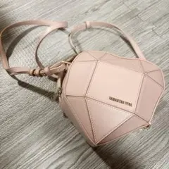 【美品】サマンサヴェガ 玉城ティナ ベビー ピンク ハート ショルダーバッグ