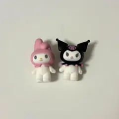 マイメロディ クロミ フロッキーフィギュア　カプセルトイ