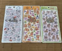 【新品未開封】Disney ディズニー プチドロップステッカー 3点セット