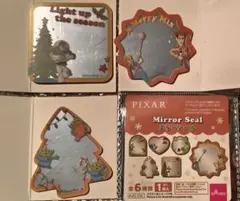 ピクサー　ミラーシール　トイストーリー　ウッディ　エイリアン　ダイソー
