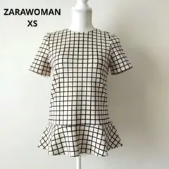 ZARA WOMAN ザラ　チェック　ペプラム チュニック　XS