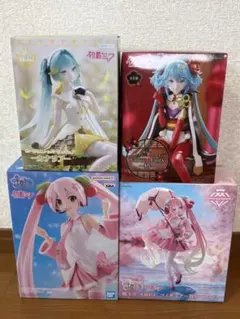 まとめ売り　フィギュア　初音ミク 桜ミク ぬーどる　椿 カナリア　全4体