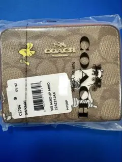新品未使用 COACH コーチ バスキアコラボ 恐竜 長財布 シグネチャー
