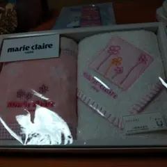 marie claire ゲストタオルセット 2枚入り