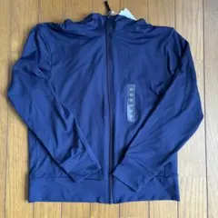 140㎝ ユニクロ KIDSエアリズム UVカットメッシュパーカ（長袖）ネイビー