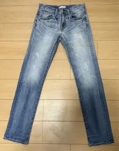 【未使用】ユニクロ スリムフィットダメージジーンズ 28インチ