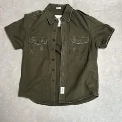 Abercrombie & Fitch ミリタリーシャツ カーキ ヴィンテージのサムネイル