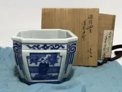 染付 山水人物文 六角鉢 陶芸 骨董品 染付 山水人物文 六角鉢 陶芸 骨董品 - メルカリ