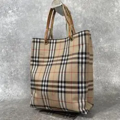 BURBERRY LONDON ノバチェック ハンドバッグ 品番107665 - メルカリ