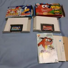 ゲームボーイアドバンス　ソフト　ソニック　クラッシュバンディクー