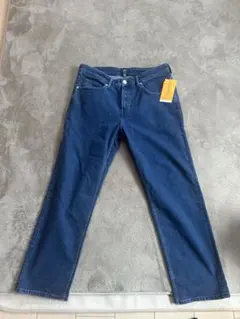 【新品　未使用】H&M ストレートデニム 34/30 ダークブルー