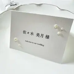 【NEW席札】　結婚式　シンプル　人気　ウェディング　ペーパーアイテム