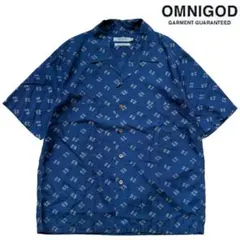 美品【オムニゴッド】インディゴ　オープンカラーシャツのサムネイル