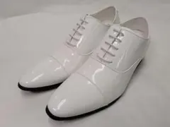 7cm UP シークレット レースアップドレスシューズ ホワイト 結婚式